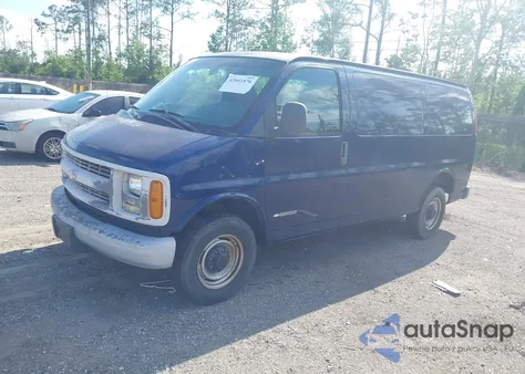 2002 Chevrolet Express z USA, uszkodzony, nr VIN 1GCGG25R221234098
